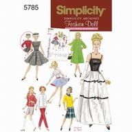 Oblečenie pre bábiky barbie - vzor SIMPLICITY S5785