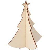 Drevený vianočný stromček, DEKOR dekorácia DECOUPAGE stojan