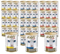 RAFI CAT mokré krmivo pre mačky mix 3 príchutí 40x415g