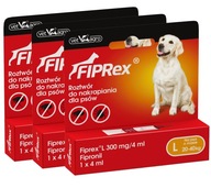 Fiprex Drops veľkých psov L 20-40kg SET na 3 mesiace