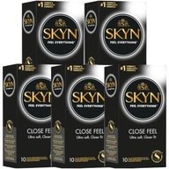 Unimil SKYN CLOSE FEEL kondómy, megafit, bez latexu, 50 ks.