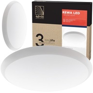 LED stropná lampa 18W Ø25cm vysoká tesnosť IP65 neutrálna 4000K