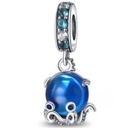 Charms Charming Octopus Murano, 925 striebro