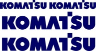 Sada nálepiek KOMATSU