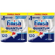 FINISH Quantum All In 1 Lemon Kapsule do umývačky riadu Citrónové tablety 240