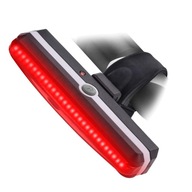 Zadná cyklistická lampa LED USB nabíjateľná 100LM