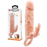 Návlek na penis s Bunny Vibrations Nude