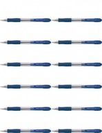 Automatické guľôčkové pero PILOT SUPER GRIP BLUE x12