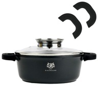 GARNEK GRANITOWY NONSTICK NAKŁADKI SILIKONOWE 2,3L