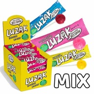 Luzak lízanky bez cukru, mix príchutí (citrón, cola, malina), 42 ks x 8g (Luza