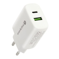 USB + USB-C everActive SC-370Q 25W nabíjacia kocka