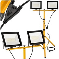 Set Halogénový LED reflektor 2x100W + Statív SET Very Strong Light