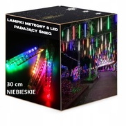 METEOR ICILS LED SNEH PADAJÚCI 30cm MODRÁ