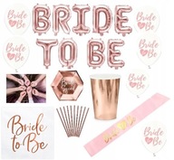 BRIDE TO BE ROSE GOLD HORNY PARTY SET