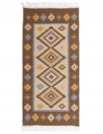 Koberec Kilim, tkaný, obojstranný vzor, ​​60x120 BOHO ETNO