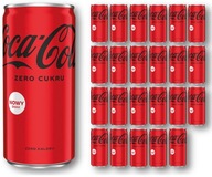 24 x Coca Cola Zero 200 ml Bez cukru