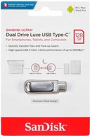 Pendrive SanDisk 128GB Ultra Dual Drive Luxe USB-C