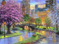 Diamond Embroidery Mosaic Park v New Yorku