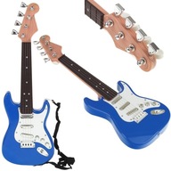 Elektrická rocková gitara pre deti, kovové struny, sprievodné melódie