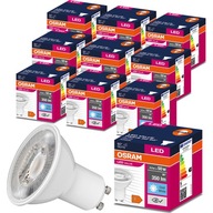 10x GU10 LED žiarovka 4,5W = 50W 350lm 4000K OSRAM