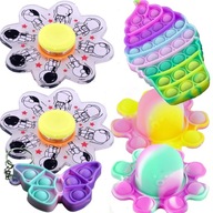 6x POP IT FIDGET PUSH BUBBLE GNIOTKI Chobotnica