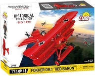 Bloky Cobi Mała Armia, lietadlo Fokker Red Baron