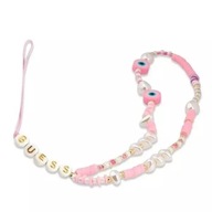 Guess prívesok GUSTSHPP Phone Strap pink Beads