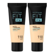 2x Maybelline Fit Me Foundation 115, 220, 120, 102