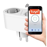 INTELIGENTNÁ DVOJITÁ WIFI SMART ZÁSUVKA TUYA 16A