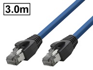 Patchcord RJ45-RJ45 cat.8.1 SFTP/PIMF obrazovka 3m