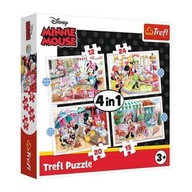 Puzzle 4v1 Minnie Mouse Mini Trefl 34355