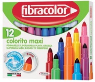 COLORITO MAXI ZNAČOVAČE 12 COL FIBRACOLOR