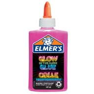 Lepidlo svietiace v tme na slizy, ružové Elmer's Glow v tme 147 ml