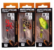 3x SAVAGE GEAR CAVIAR 3 set spinner 9,5g