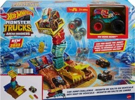 HOT WHEELS MONSTER TRUCK ARENA Smashers TRACK + Demo Derby auto