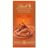 Lindt Weihnachts škoricová mliečna čokoláda so škoricou Classic 100g