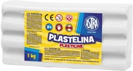 ASTRA plastelína 1 kg biela