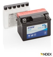 Batéria 12V 3Ah ETX4L-BS EXIDE AGM