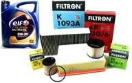 5W30 ELF OLEJ + SADA FILTRACOV CITROEN C4 A 2.0HDI