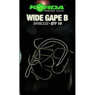 Korda Wide Gape B Háčiky na kapry bez protihrotu, veľkosť 10