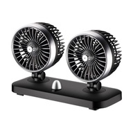 USB Twins Ventilátor Auto Prístrojová doska Elektrický ventilátor Prenosný