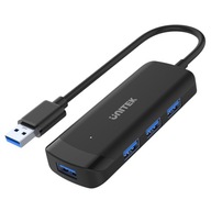 Aktívny rozbočovač Unitek 4 porty USB-A 3.0 3.1 gen1 5Gbs