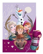 Deka z mikrovlákna 100x150 Frozen Frozen Elsa Anna Olaf vres