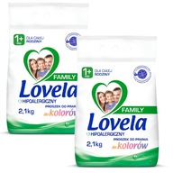 LOVELA farebný prášok hypoalergénny 2,1 kg x2