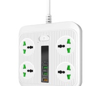 RÝCHLA NABÍJAČKA 40W 4 ZÁSUVKY UK 4 USB PORTY