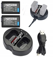 USB NABÍJAČKA + 2 x BATÉRIA pre SONY NP-FW50