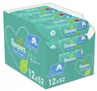 Pampers FRESH CLEAN vlhčené obrúsky 12 x 52