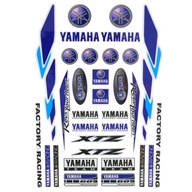 Sada nálepiek na motorku hárok 18x26 Yamaha