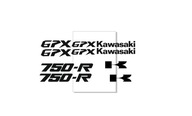 kawasaki gpx 600 750 obtisky obtisky moto