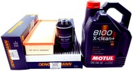 3 FILTRE + 5L OLEJ MOTUL 5W30 A4 B8 A5 8T Q5 8R 1.8 TFSI 2.0 TFSI